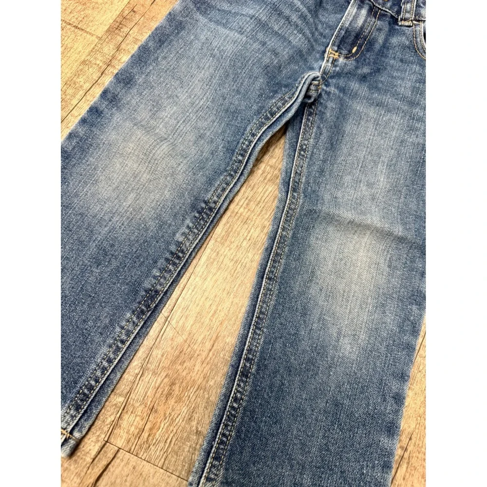 Gymboree Boys Straight Leg Jeans Medium Wash Adjustable Waist RN70530 Size‎ 4T